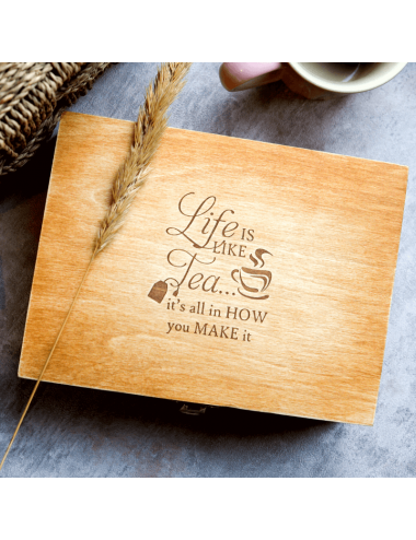 Personalized Wooden Tea Box